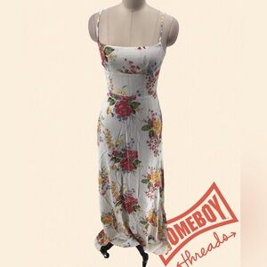 Reformation Multicolor Smocked Dress